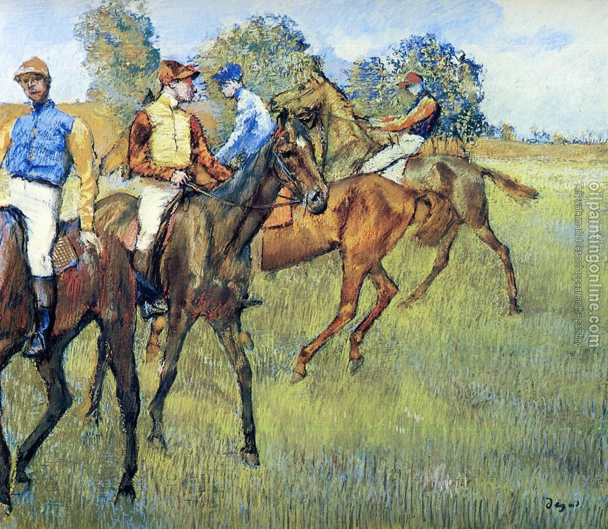 Degas, Edgar - Race Horses